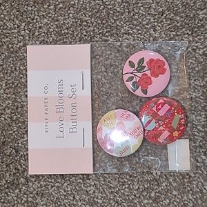 NWT Rifle Paper Co. Love Blooms Buttons